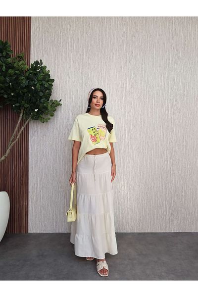 ESRAHELVACI Muslin Layered Long Skirt