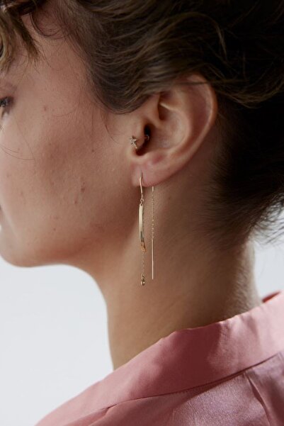 ADOR ALTIN ZİNCİRLİ MİNİMAL KÜPE