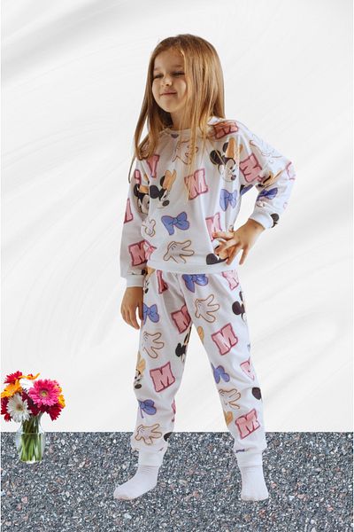 Fox Moda Printed Girl's Tracksuit Set Seasonal