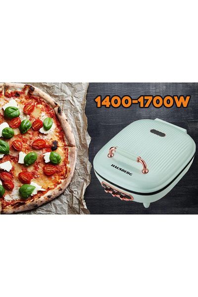 Hausberg Elektrický stroj na pizzu a gril HB-3565, 1700W, topná deska, termostat, Bachelina