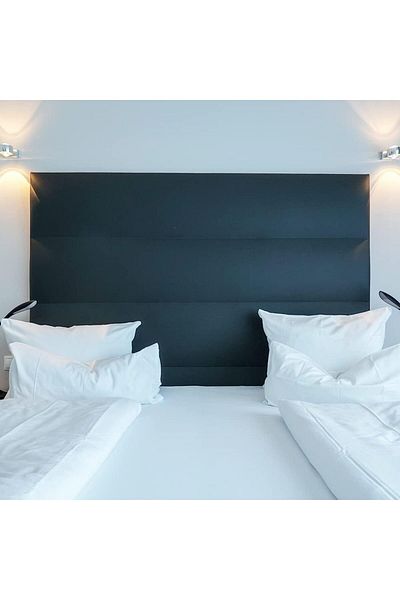 Desket Double Size Bedsheet Set – White Plain and Striped – Soft Microfiber with Pillowcases