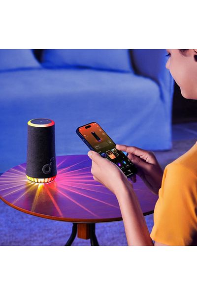 Anker Anker SoundCore Glow Portable Speaker, Bluetooth, 30W, 18H Battery Life, 360° Sound, IP67, Black