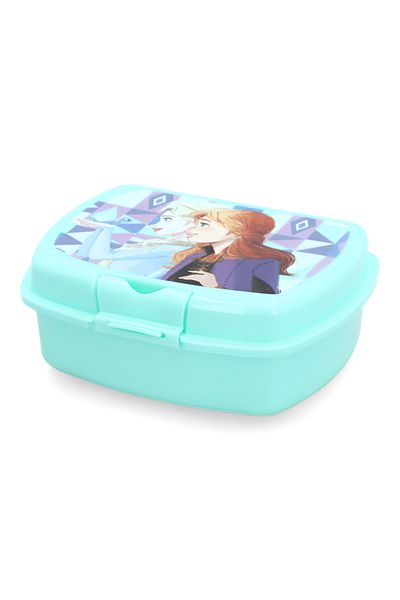 Stor Urban Frozen Ice Magic Themed BPA-Free Rectangular Plastic Sandwich Box Blue and Purple