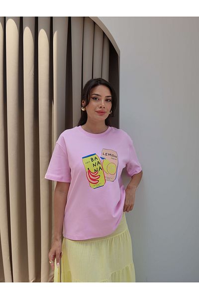 ESRAHELVACI Tricou cu imprimeu cu fructe