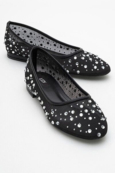 Lizy Shoes File Taş Detaylı Babet