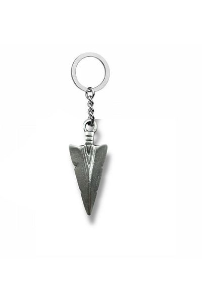 Herşey Nota Triangle Arrowhead Figured Metal Keychain – Modern and Stylish Geometric Design