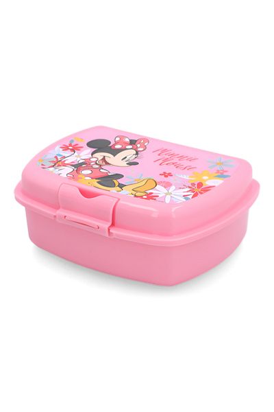 Stor Urban Minnie Mouse Themed BPA-Free Rectangular Plastic Sandwich Box Pink