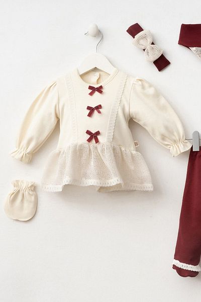 minuma Baby Girl Olivia 5-Piece Bodysuit Set 1/3 Month