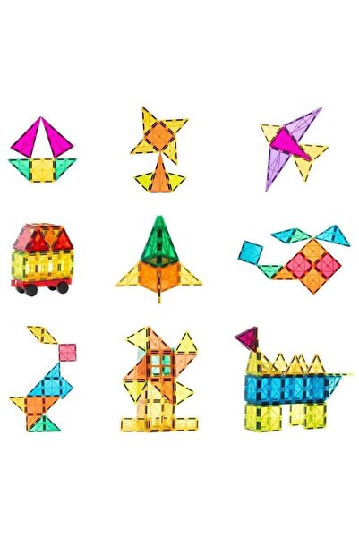 COOYA 3D Magnetic Blocks,120 Piece Set Magnetic Building Blocks,Magnetic Tiles,Magnetic Toys STEM Toys