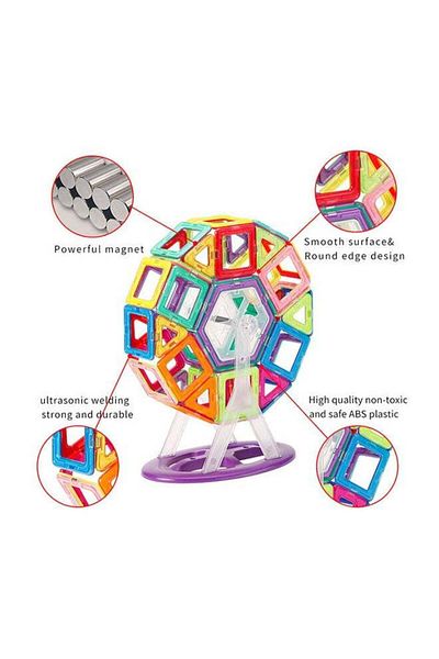 COOYA 68- Piece Magnetic Building Blocks for Toddlers and Kids Set 3+ Years, Early Learning Toys