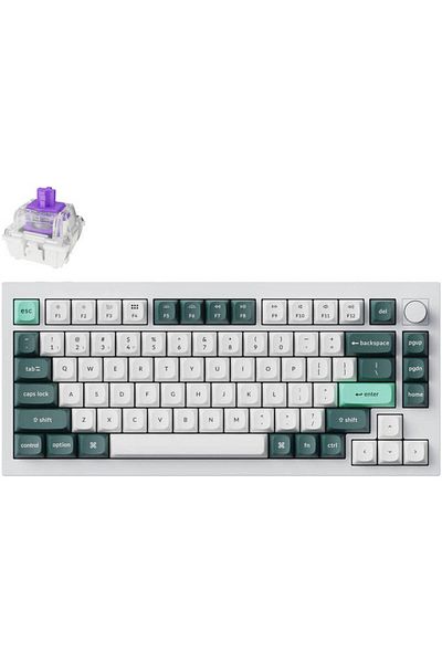 Keychron Q1 HE QMK Wireless Mechanical Keyboard, Gateron Double-Rail Magnetic Nebula Switches, Fully