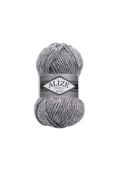 Alize Alize Superlana Maxi Yarn, Color No. 801, 3 Spools