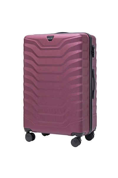 wings Valiză rigidă mare Peafowl Burgundy, 97 l, cu încuietoare TSA și roți pivotante