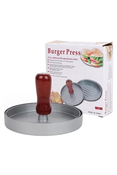 OEM Presa pentru hamburger, Maner lemn, Aluminiu