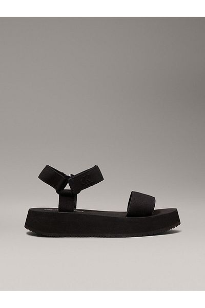 Calvin Klein Velcro Webbin Flat Slippers