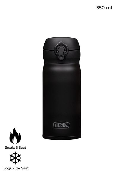 Thermos 350 ml Vacuum Steel Thermos – Lightweight Compact Leakproof Easy Open Lid Mug
