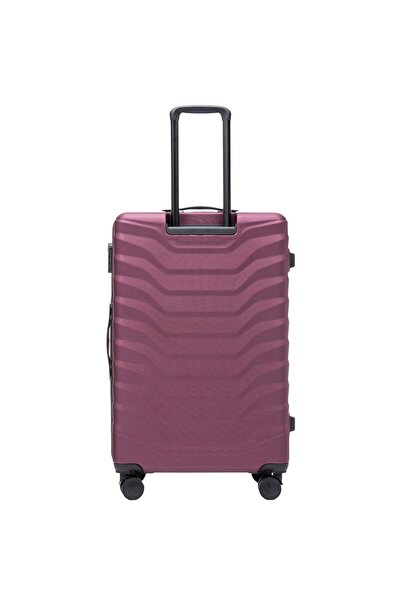 wings Valiză rigidă mare Peafowl Burgundy, 97 l, cu încuietoare TSA și roți pivotante