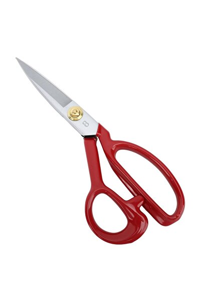 Pin Tailoring scissors for domestic and professional use, straight blade, red handle, stainless steel ca