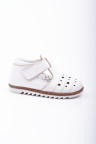 Süperland Genuine Leather First Step Shoes Baby Girl First Step Sandals Orthopedic Soled Lightweight Sandals