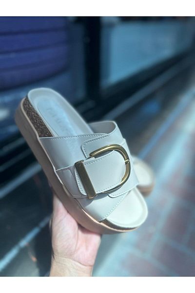 MİSS PARK MODA Beige slippers