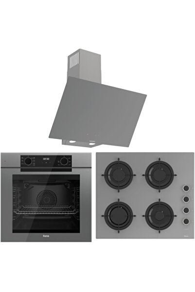 Ferre FryArt Artline QEP63CPR - CS208-FA - D079-SA 7 Prog. Dijital Turbo Ank. Set - Gri