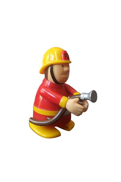 Hureggo Vintage Mini Firefighter Wind-Up Figure & 7 cm