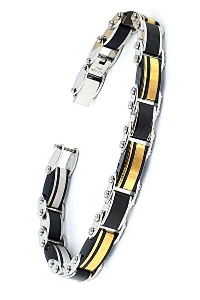OSESHOP Çift Taraflı Kullanılabilir 316L Çelik Erkek Bileklik