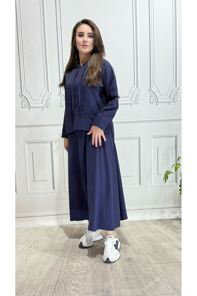 WİSHTEX WİSH - MODAL ETEKLİ KAPŞONLU TAKIM