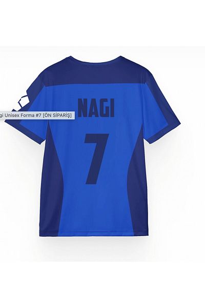 Aesthia Μπλε κλειδαριά Μπλε NAGİ 7 Unisex Jersey -Minga London