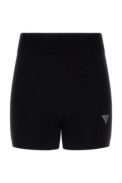 Guess Normal Waist Black Women's Shorts W4Gz25Z3F40-Jblk