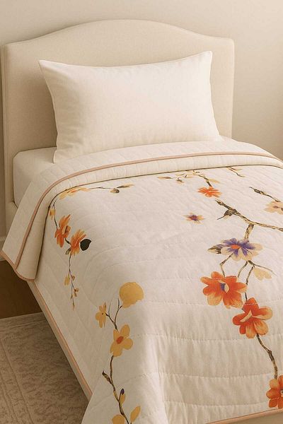 YÜNTEKS Hayal Bag Cotton Multi-Purpose Bedspread, Quilted Pique Single