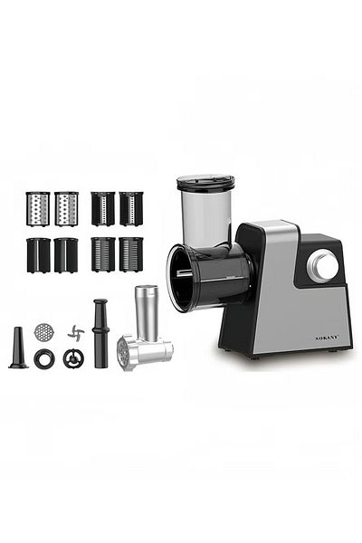 SOKANY Meat Grinder, 1000W Electric Slicer Chopper, with 4 Blades Set and Meat Grinder Set, SK-06010 Black