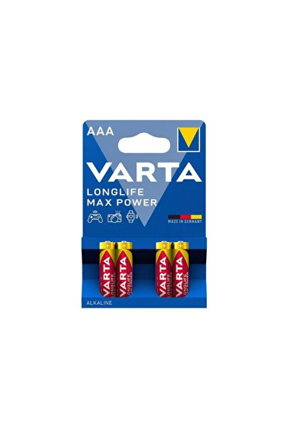 Varta Pil Longlife Max Power Alkaline 1.5V AAA Micro 4 lü