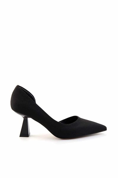 Bambi Matte Black Women's Classic Heeled Shoes K 01231360638