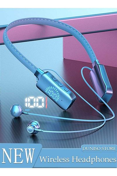 Generic DUNISO Wireless Neckband Bluetooth Headphones with LED Power Display Sweatproof Sport Headsets with