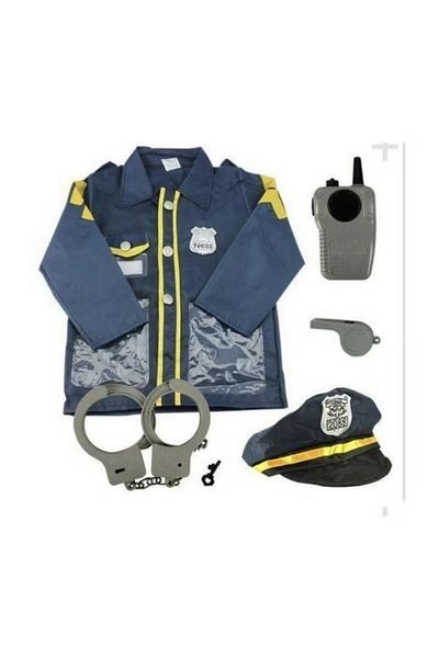 toy box tr Police-Men Cosplay Costume Set For Kids For 3-6 Years