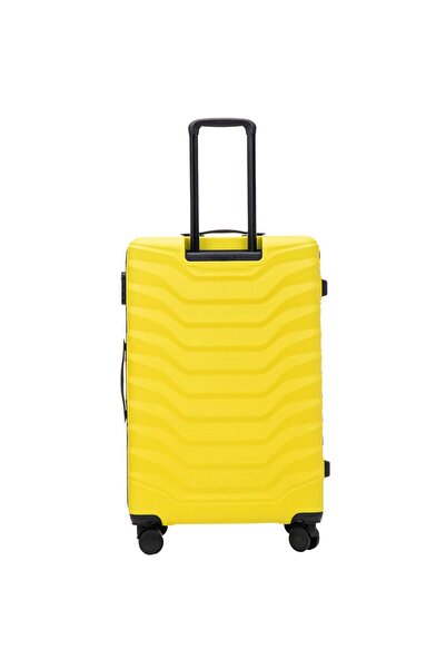 wings Valiză mare rigidă PEAFOWL 97L, design galben și negru