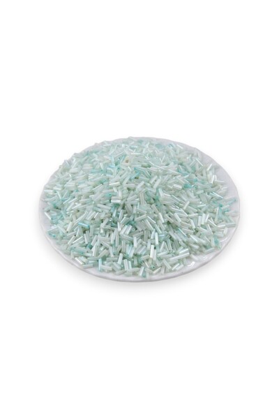 Serhat Aksesuar ve El İşçilik خرز أنبوبي بالنعناع مزدوج اللون 100 جرام