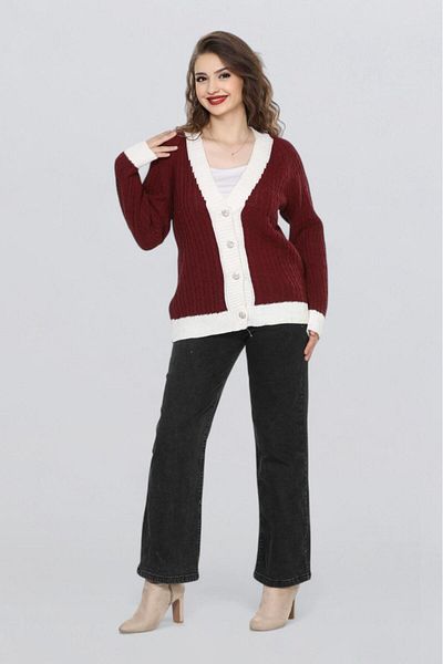 Fox Life Kids Women's Two Color Stone Button Cardigan Flt1005