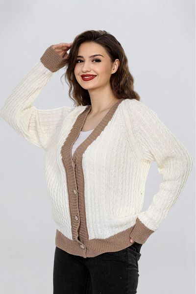 Fox Life Kids Women's Two Color Stone Button Cardigan Flt1005