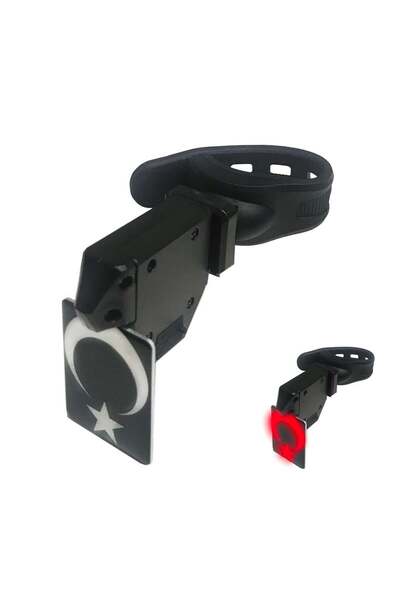 Genel Markalar IMPACT Stop Lambası - USB Şarjlı, Türk Bayraklı Arka Işık (Sele Borusu Montaj)