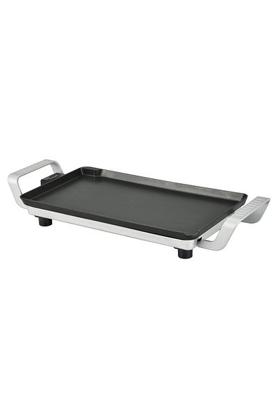 FRAM Gratar electric FRAM FEG-F2500SL, 2500W, invelis antiaderent, 52x26 cm, Negru/Argintiu