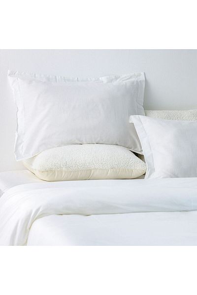Danube Home Bliss 3 Piece Cotton Queen Duvet Cover Set 200X200 Cm,50X75 Cm White | 100% Cotton-144 Thread Count