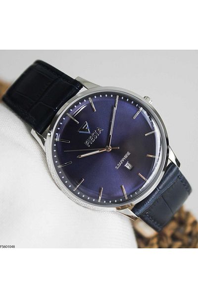 Fiesta Fs601048 Men's Wrist Watch with Leather Band