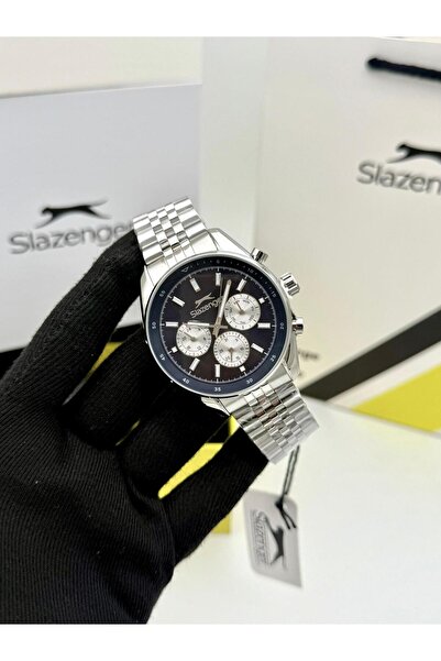 Slazenger Sl.09.1934.2 Men Wrist Watch Silver Inside Blue Color