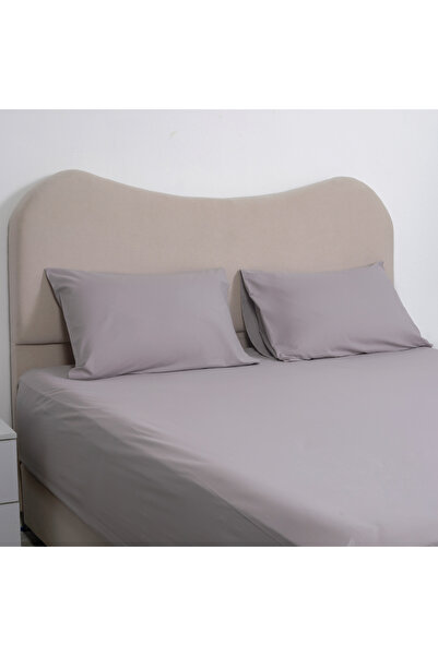 Bed N Home SA Grey fitted bed sheet set, 100% Egyptian cotton, 250 thread count, 2 pillowcases, 160*200cm