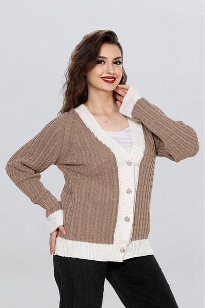 Fox Life Kids Women's Two Color Stone Button Cardigan Flt1005