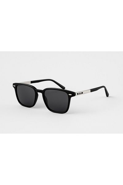LUNOX Polarized Unisex Black Sunglasses