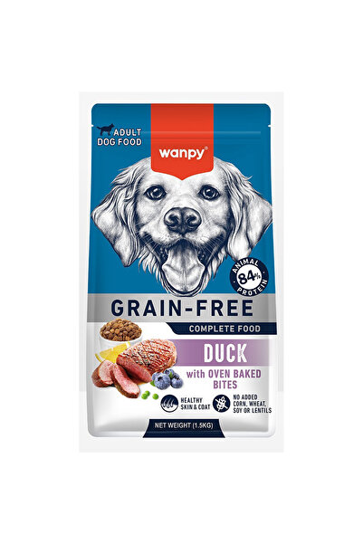 Wanpy Tahılsız Süper Premium %89 Hayvansal Protein İçerikli Ördekli 1.5 Kg Yetişkin Köpek Maması