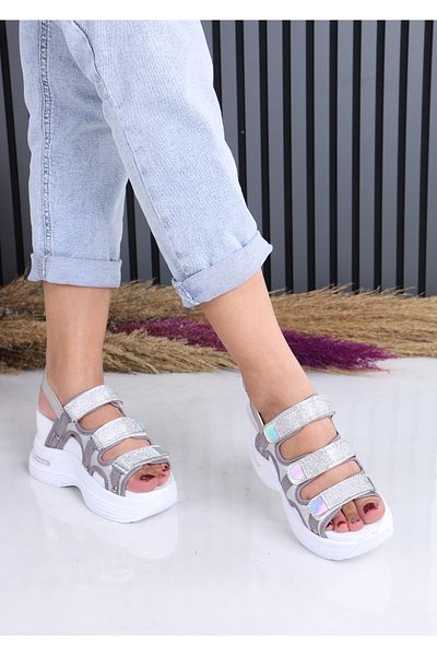 Sembu Daily Women's Summer Sandals - Shiny Detail and Comfortable Wear